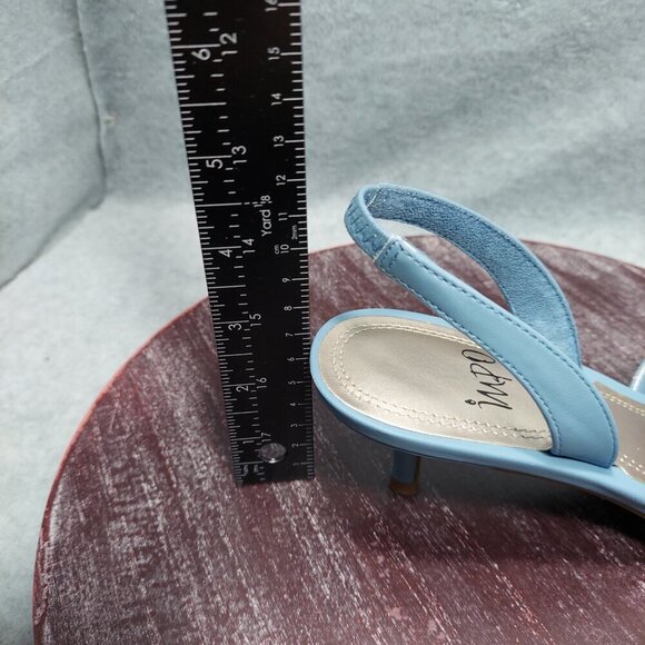 Vintage-Inspired Pointed Toe Slingback Pumps Impo Chambray Elina Too - Picture 8 of 8